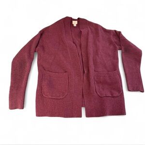 a new day Open-Front Cardigan in Burgundy